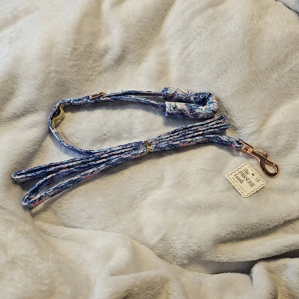 Simply Southern Blue Reef Pattern Padded Dog Leash